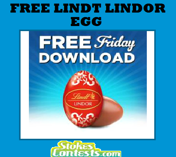 Image FREE Lindt Lindor Egg TODAY ONLY!