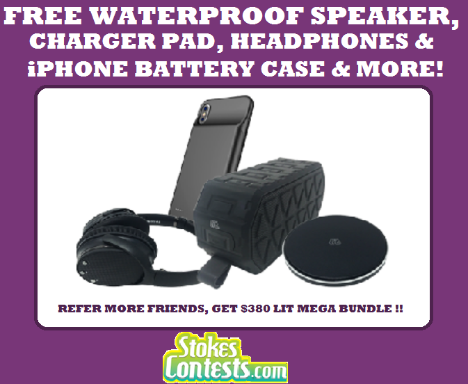 Image FREE Waterproof Wireless Speaker, FREE Fast Charger Pad, Noise Cancelling Headphones & MORE!!!