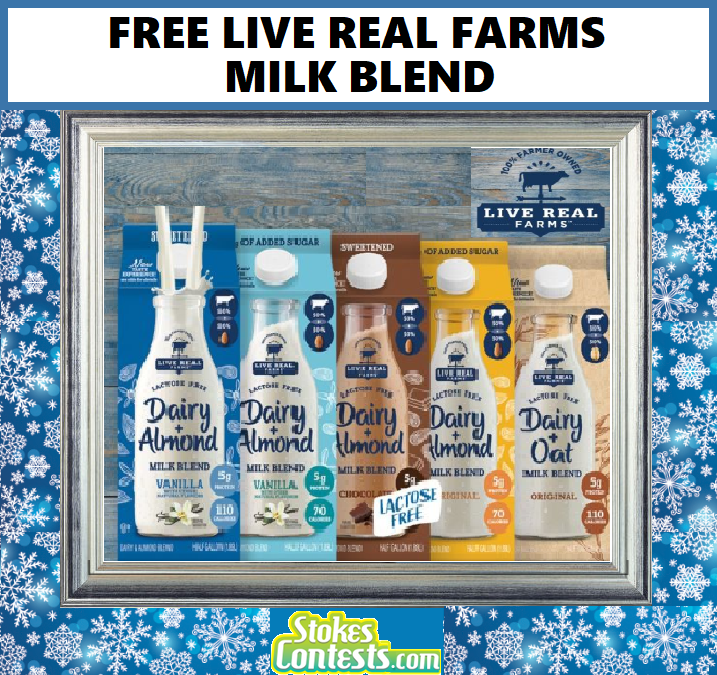 Image FREE Live Real Farms Milk Blend TODAY!