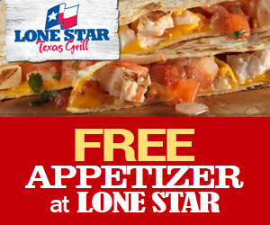 Image FREE Appetizer Plus FREE Birthday Gift at Lone Star