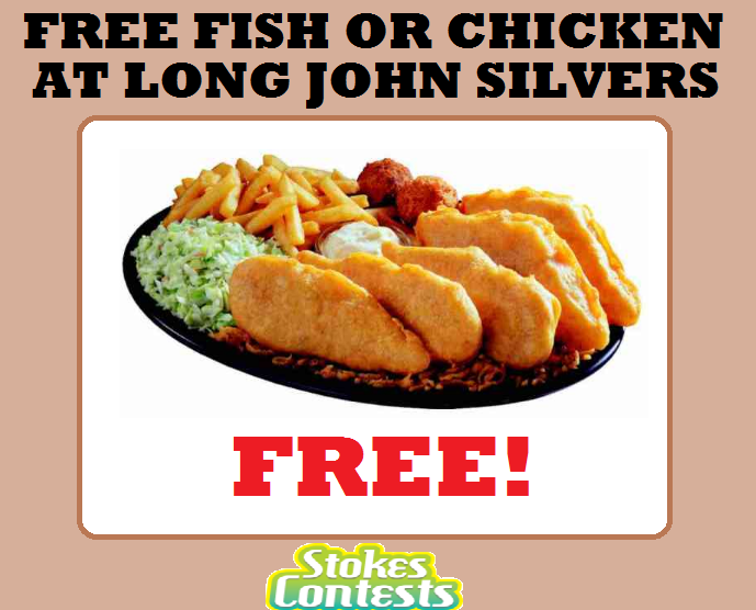 Image FREE Fish or Chicken Pieces at Long John Silver's TOMMORROW ONLY!