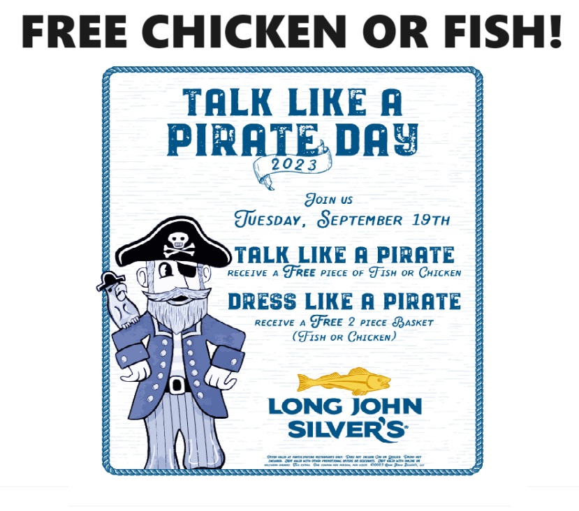 Image FREE Fish or Chicken at Long John Silvers