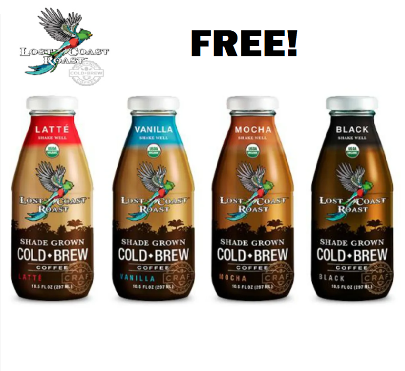 Image FREE Lost Coast Roast Organic Cold Brew Coffee, Coupons & MORE!