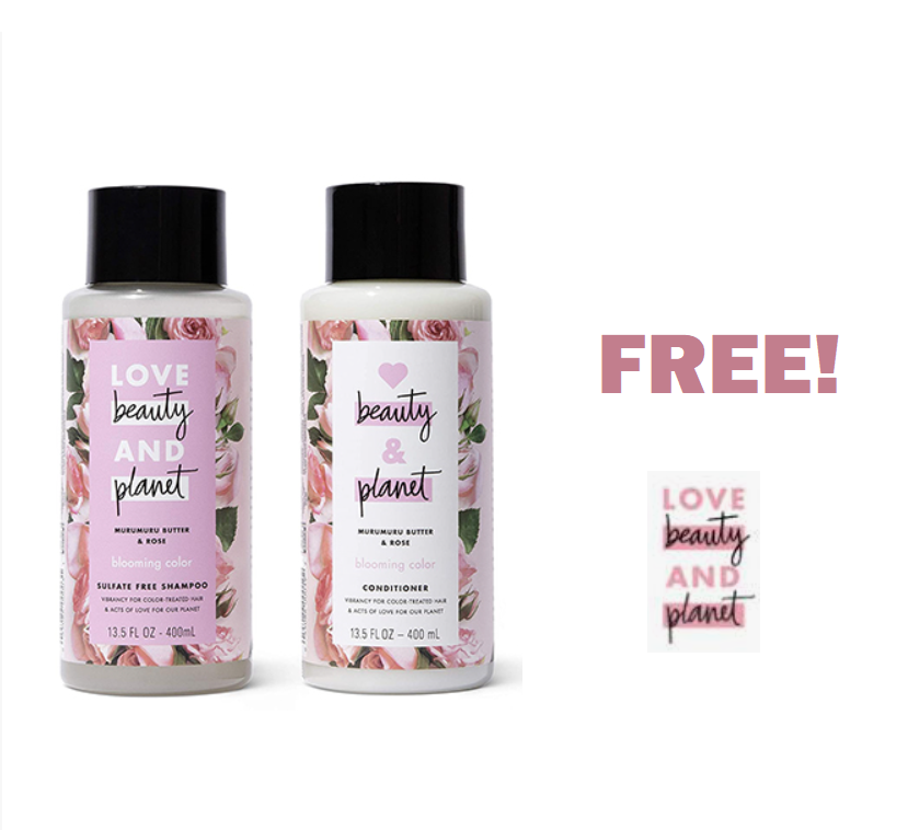 Image FREE Love Beauty & Planet Shampoo & Conditioner