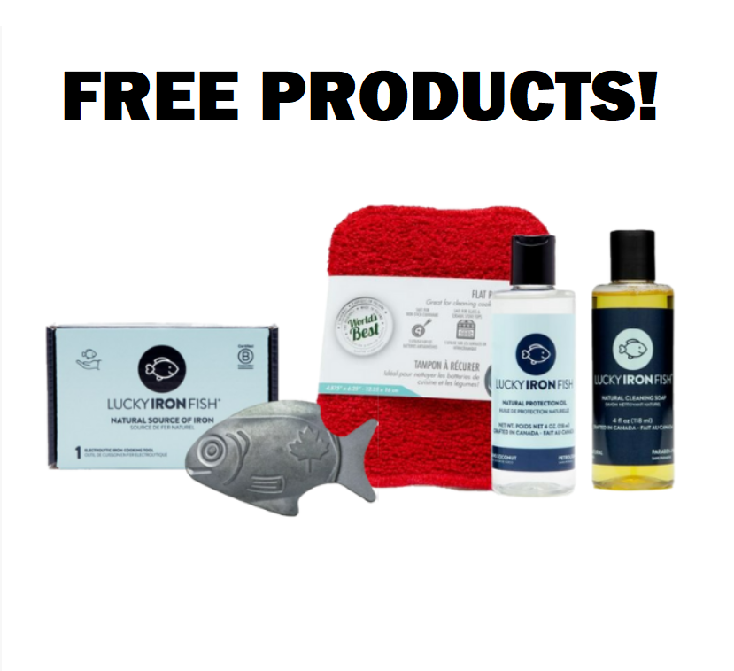 Image FREE Lucky Iron Fish, Lucky Iron Oil, Reusable Scrubber & Lucky Iron Soap