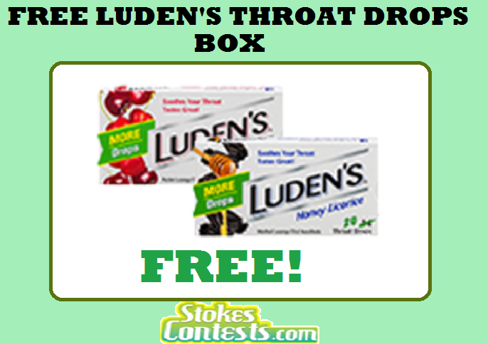 Image FREE Luden’s Throat Drops Box TODAY ONLY!