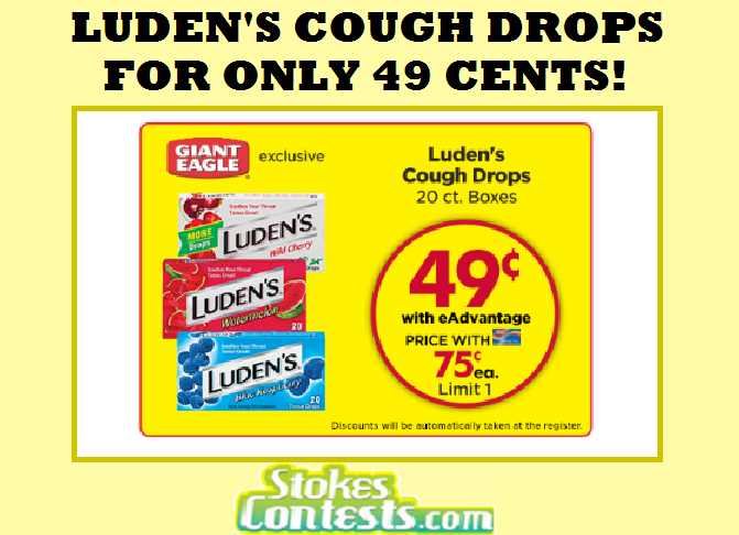 Image Luden's Cough Drops ONLY 49 CENTS!