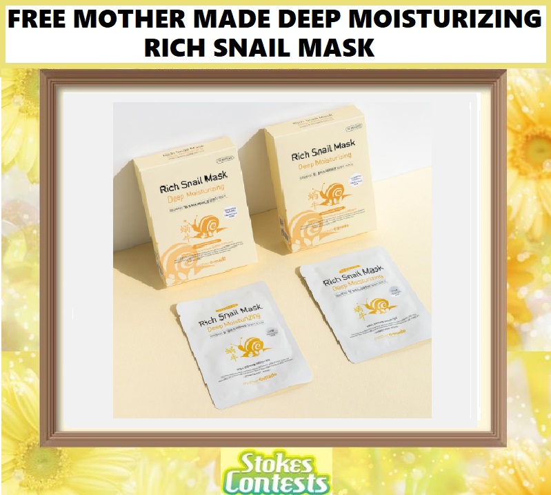 Image FREE Mother Made Deep Moisturizing Rich Snail Mask