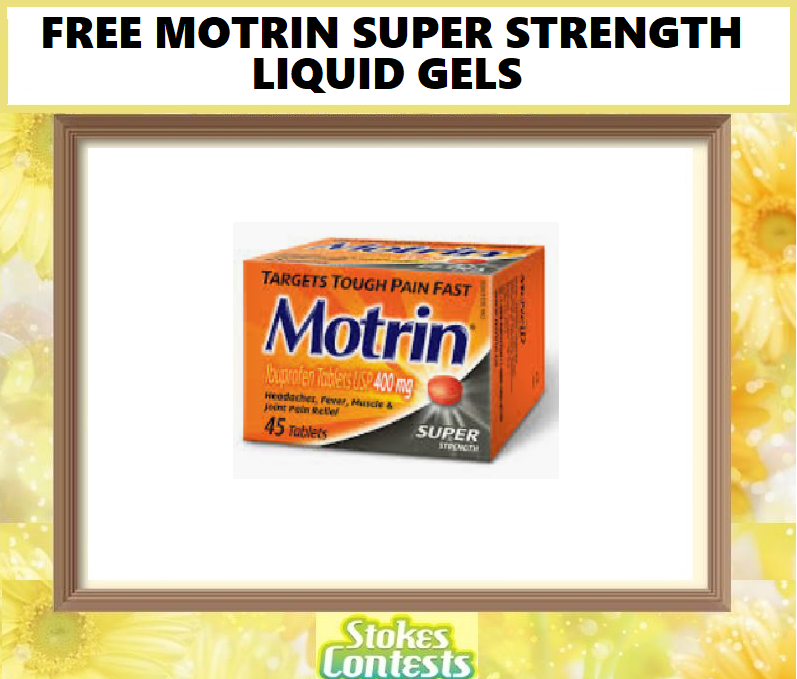 Image FREE Motrin Super Strength Liquid Gels