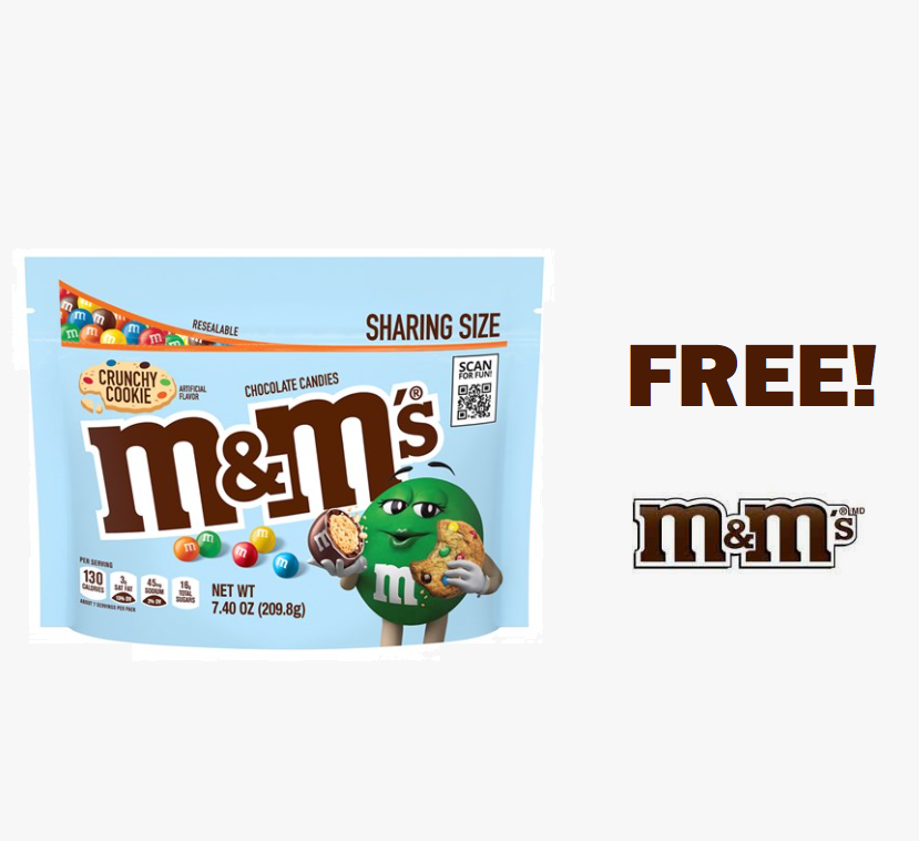 Image FREE M&M’s Crunchy Cookies