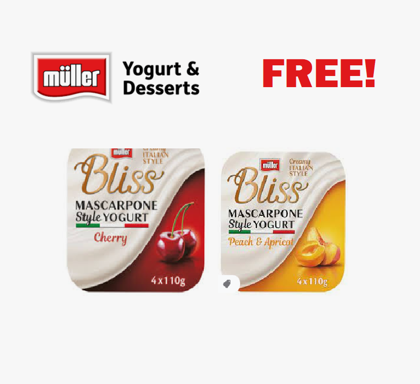 Image FREE Müller Bliss Yoghurt