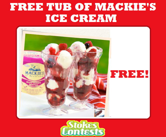 Image FREE Tub of Mackie's Ice Cream & Chocolate Bar