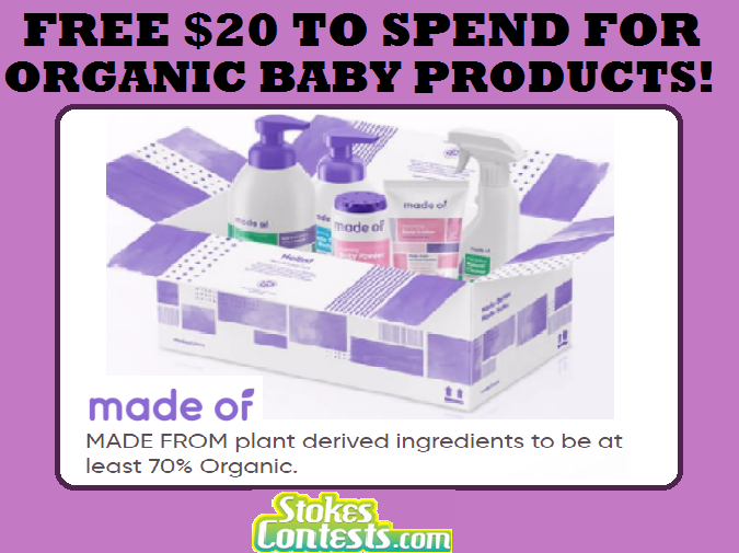 Image FREE $20 to Spend for ORGANIC Baby Products!