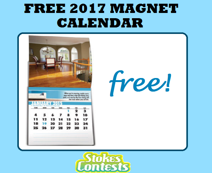 Image FREE 2017 Magnet Calendar