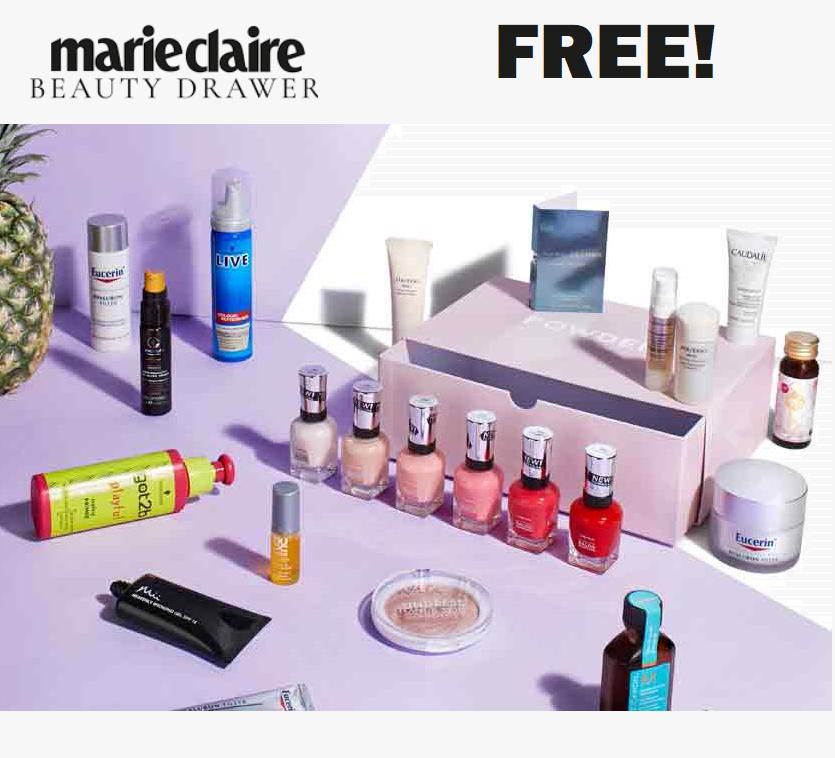 Image FREE Beauty Products from Marie Claire Beauty Drawer