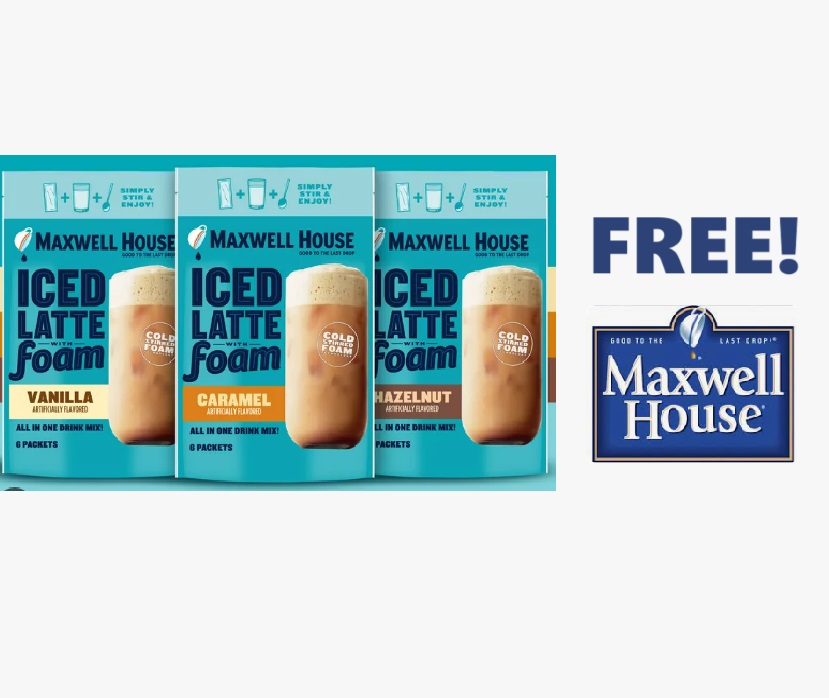 Image FREE Maxwell House Iced Latte Foam