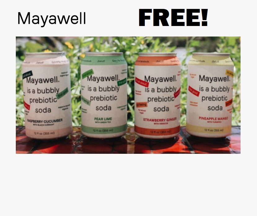 Image FREE Can of Mayawell Prebiotic Soda