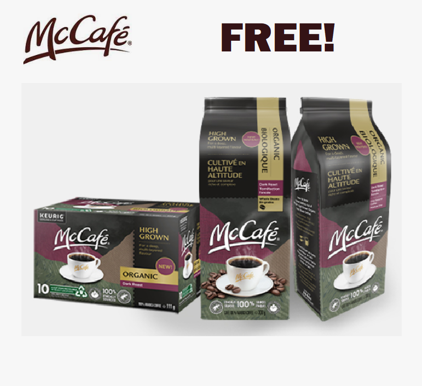 Image FREE McDonalds McCafe Coffee Products