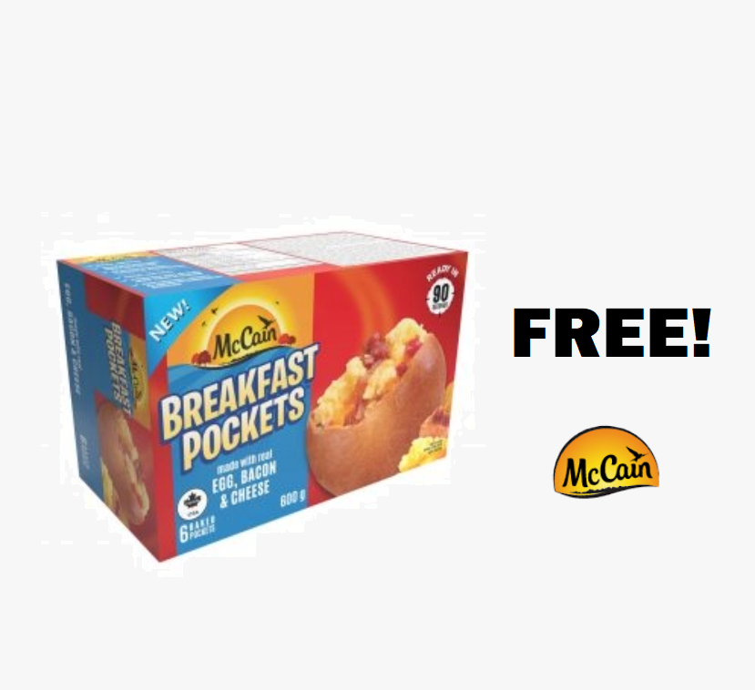 Image FREE McCain Breakfast Pockets 6 Count