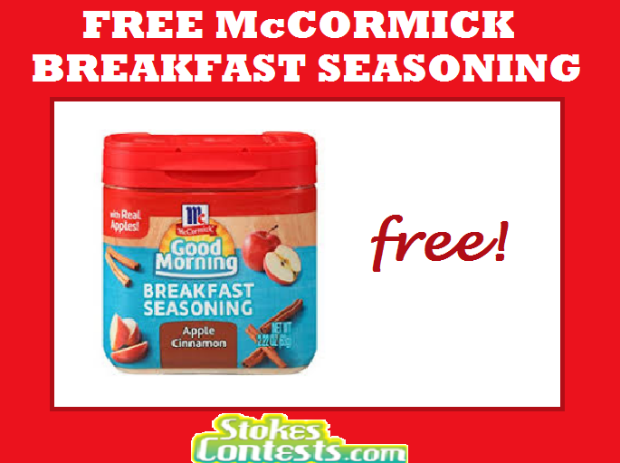 Image FREE McCormick Breakfast Seasoning