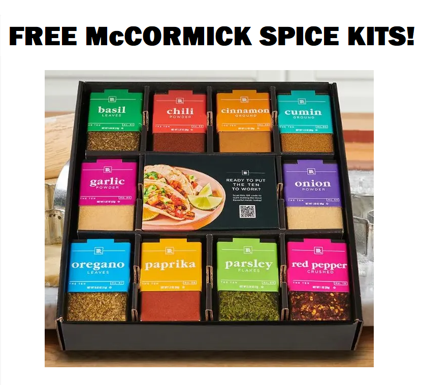 Image FREE McCormick Spice Kits