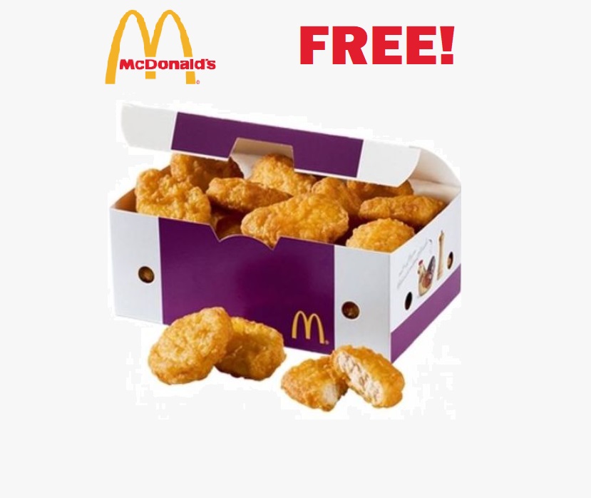 Image FREE Pack of McDonald’s Chicken Nuggets