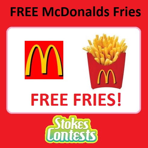 Image FREE Fries Day at McDonald's with any purchase.