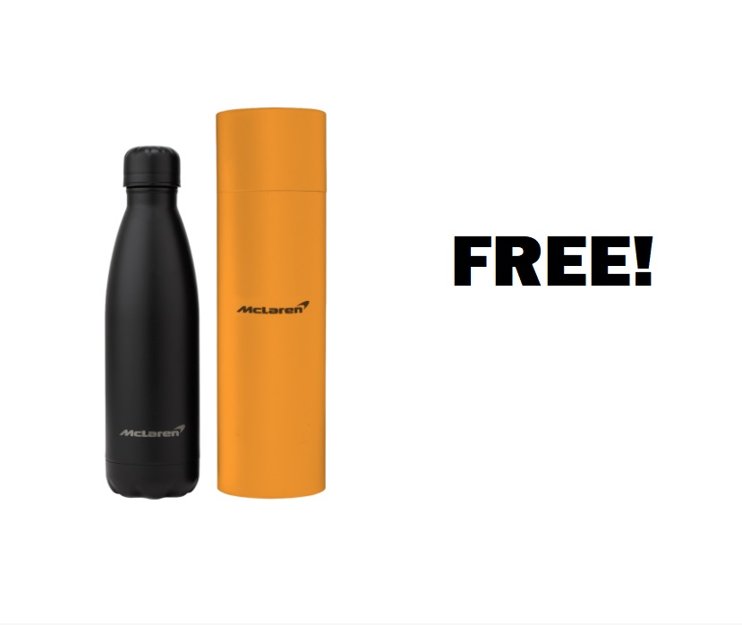 Image FREE McLaren Polo Shirt, Cap, Tote Bag, Mug & Water Bottle