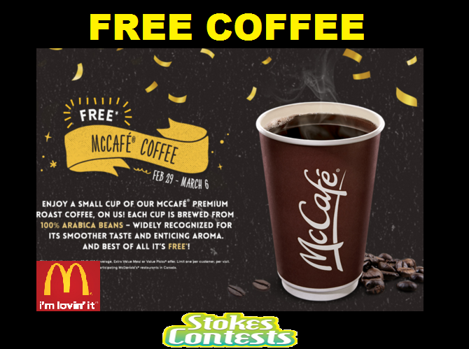 Image FREE McCafé Coffee at McDonalds