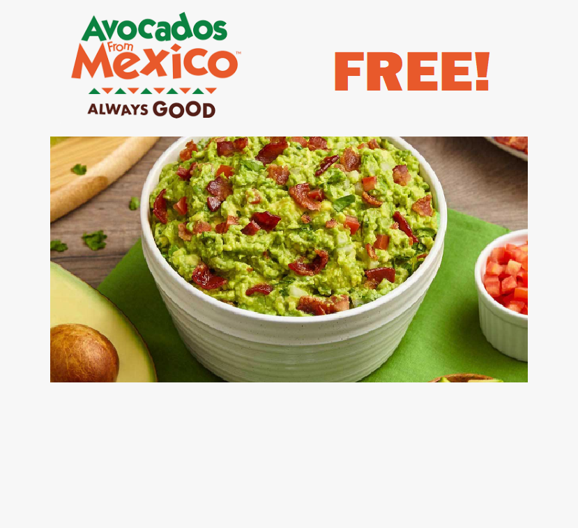 Image FREE Avocados from Mexico Guac 