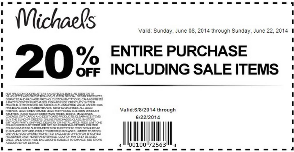 Image Michaels: 20% Off Storewide