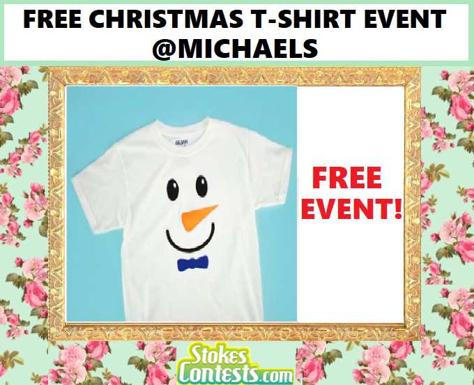 Image FREE Christmas T-Shirt Event @Michael's