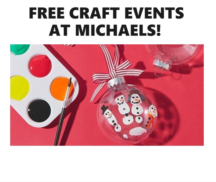 Image FREE Craft Events at Michaels