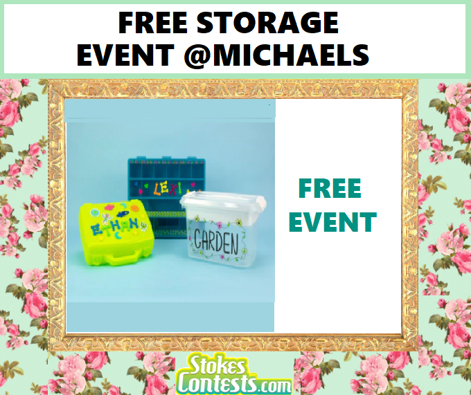 Image FREE Storage Event @Michaels