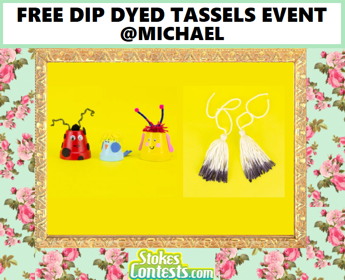 Image FREE Dip Dyed Tassels Event @Michaels