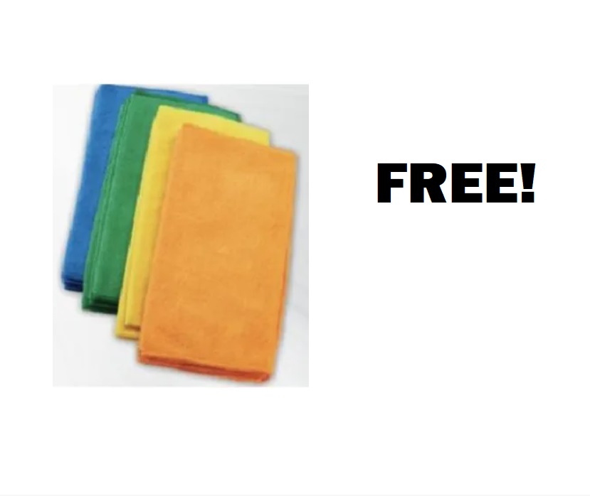 Image FREE 4 Pack Of Microfiber Cleaning Cloths 