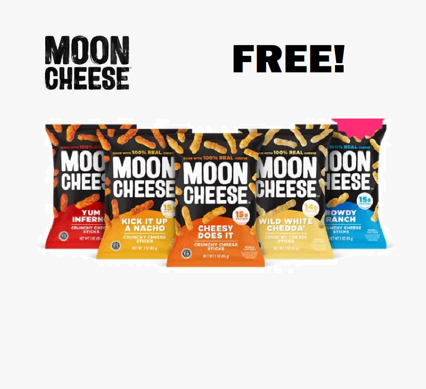 Image FREE Moon Cheese Crunchy Cheese Sticks & Bites & MORE!