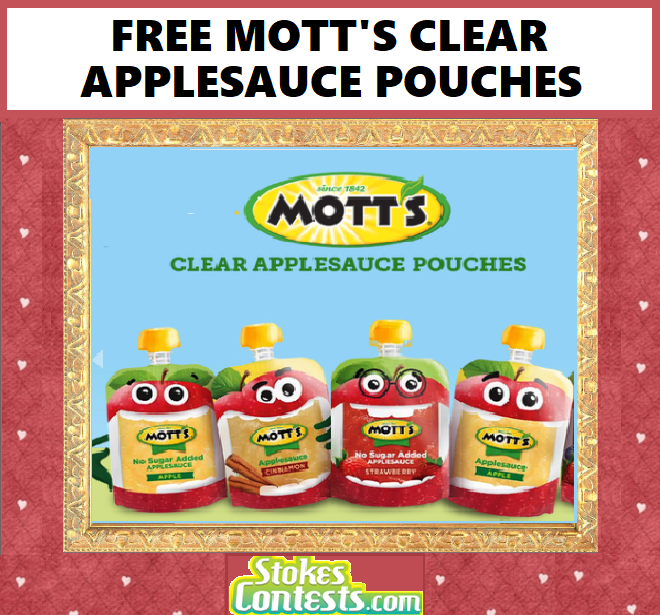 Image FREE Mott's Clear Applesauce Pouches