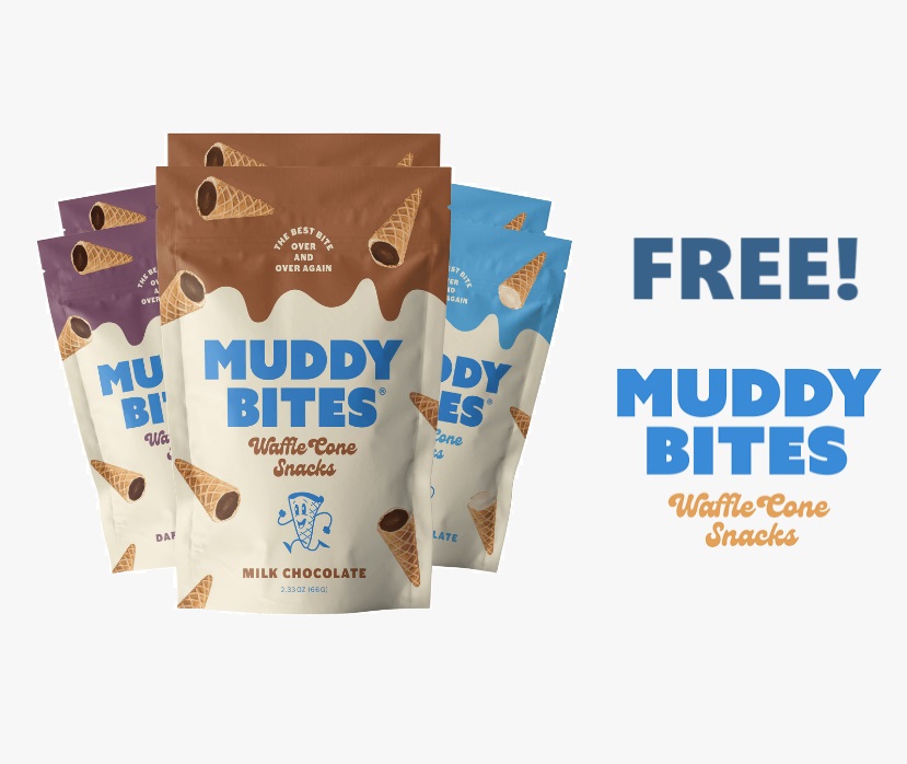 Image FREE Muddy Bites Waffle Cone Snacks