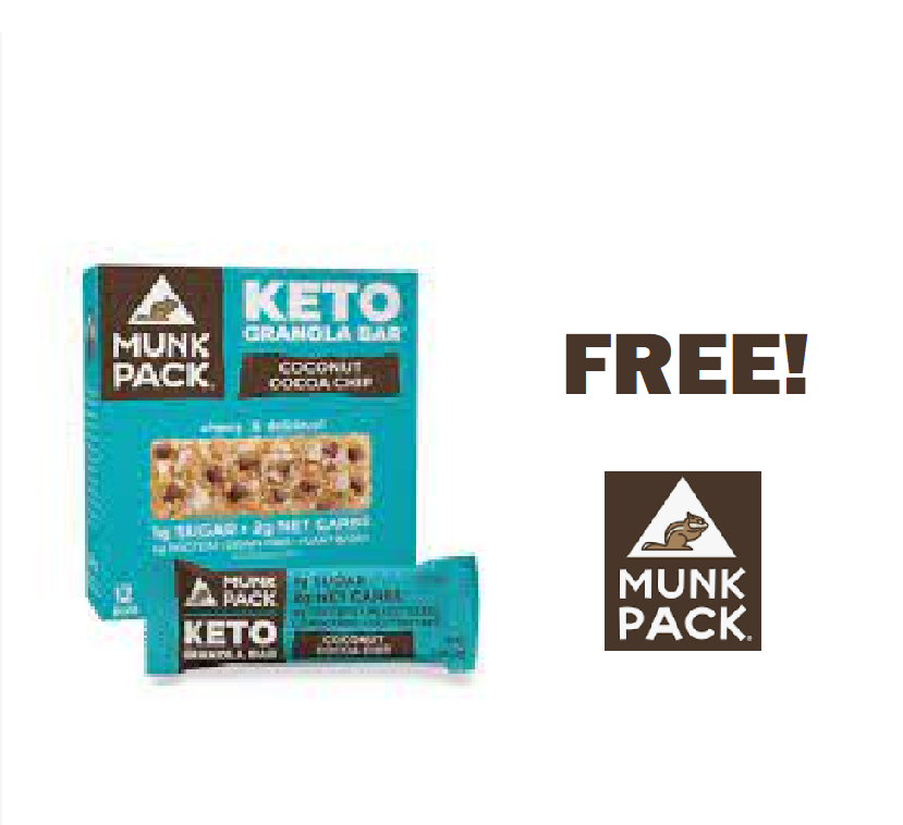 Image FREE Munk Pack Chewy Keto Granola Bars