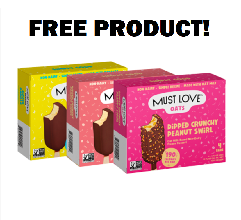 Image FREE BOX of Must Love Non-Dairy Dipped Ice Cream Bars