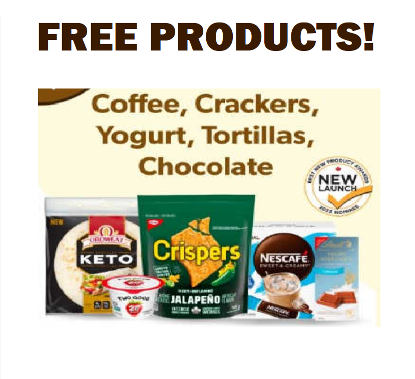 Image FREE NESCAFÉ, Oroweat, Lindt, Crispers, or Two Good Products!