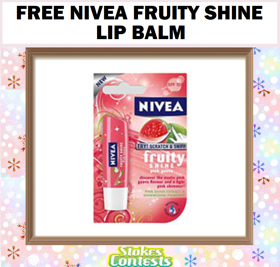 Image FREE NIVEA Fruity Shine Lip Balm