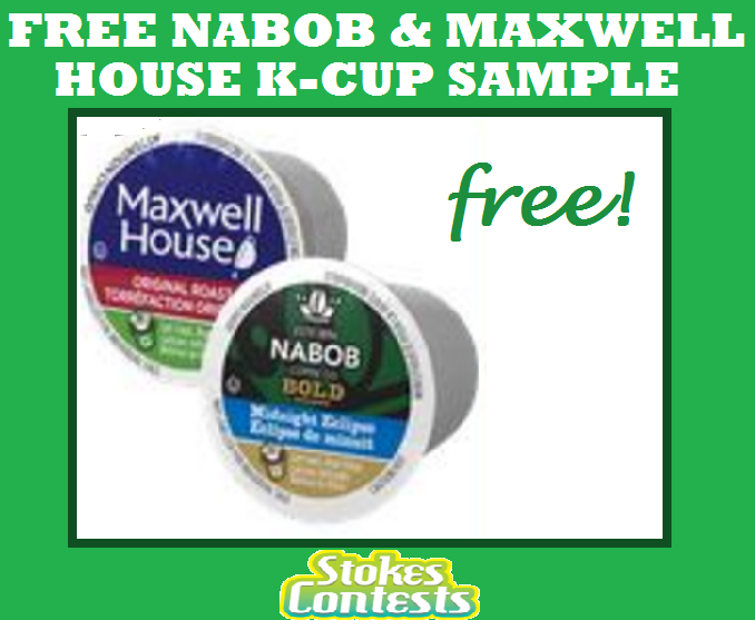 Image FREE Nabob & Maxwell House K-Cup Sample Packs