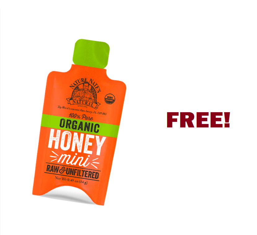 Image FREE Nature Nate’s Organic Honey