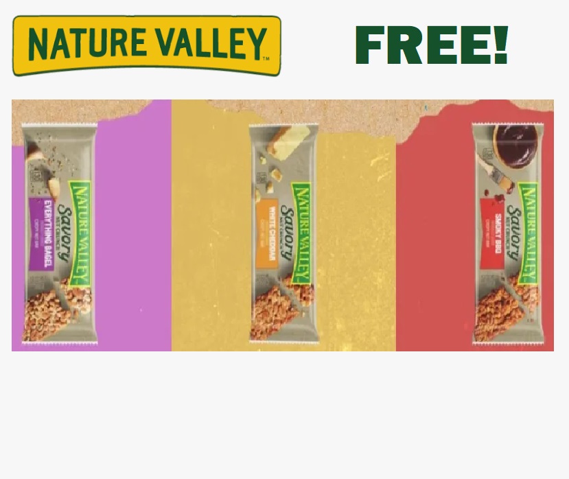 Image FREE Nature Valley Savory Nut Crunch Bars