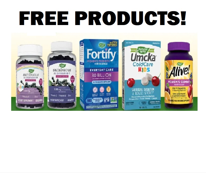 Image 5 FREE Bottles Of Vitamins/Supplements 