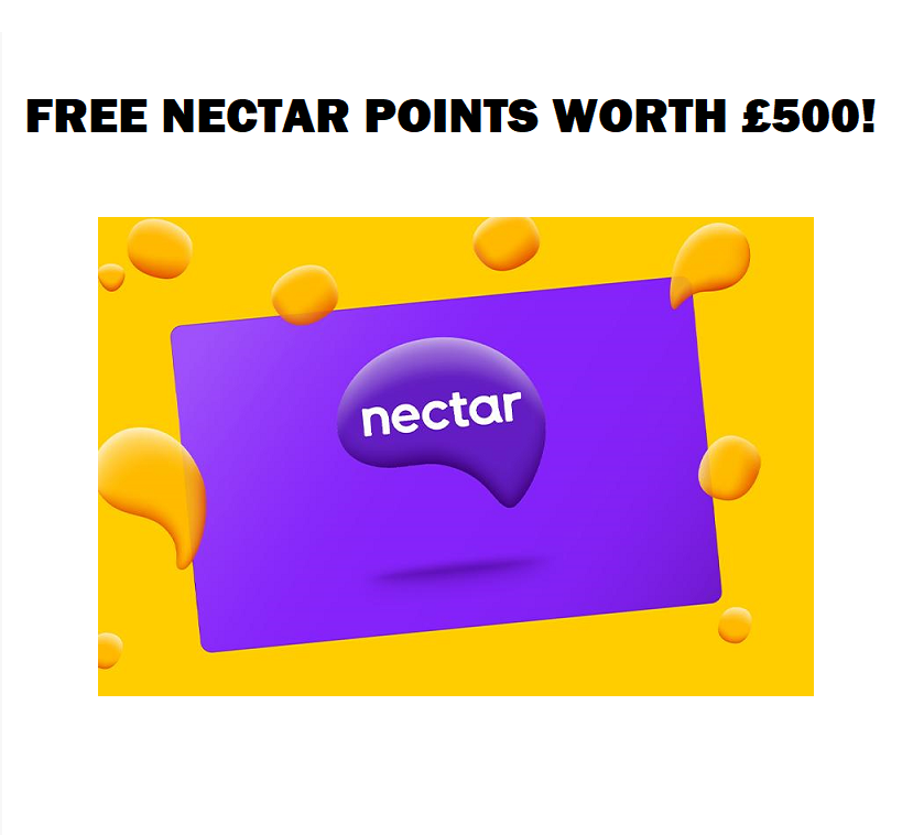 Image FREE Nectar Points Worth £500