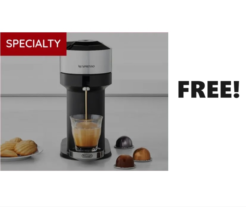 Image FREE Nespresso Vertuo Next Deluxe Coffee & Expresso Machine