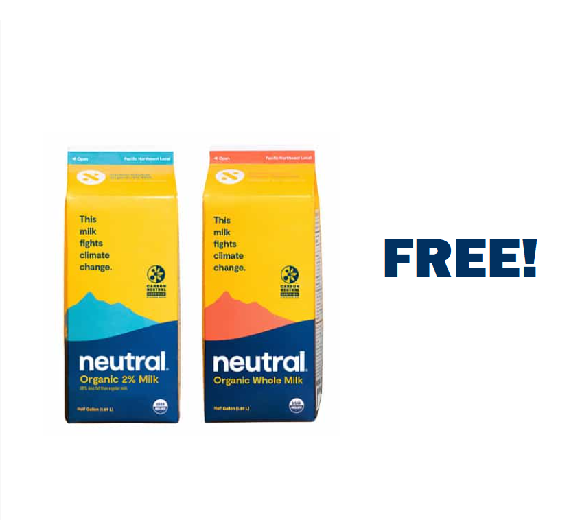 Image FREE Neutral Organic Whole Milk & Organic 2% Milk, FREE Kitchen Towel & MORE!